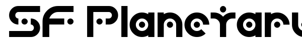 SF Planetary Orbiter font preview